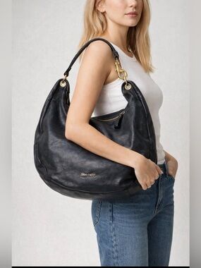 Jimmy Choo Soft Leather Shoulder Bag